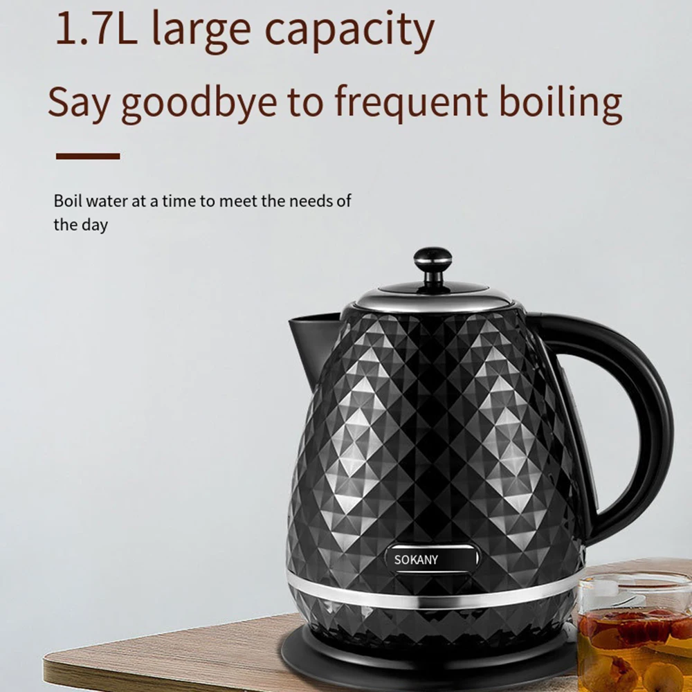 Electric Kettle Fast Hot Boiling Stainless Kettle Teapot Intelligent Temperature Control Tea Pot Anti-overheat Kitchen Appliance mini rabbit design small portable 800w electric space heater tip over switch and overheat protection sensor low high grade usded in room office working desk kitchen den pink uk