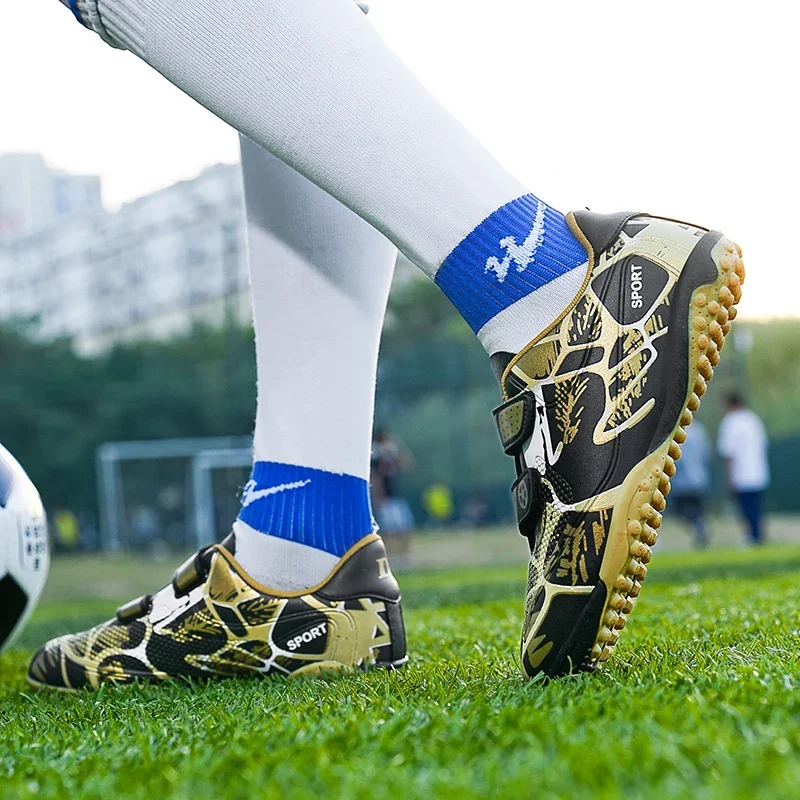 Kids Soccer Shoes FG/TF Football Boots 28-38 for Grass Training Outdoor Futsal
