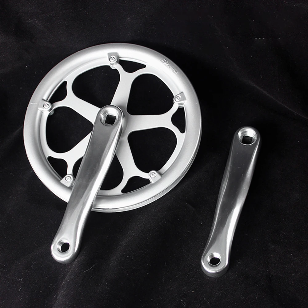 Односкоростная Звездочка для велосипеда комплект из хромированной стали 46T/52T