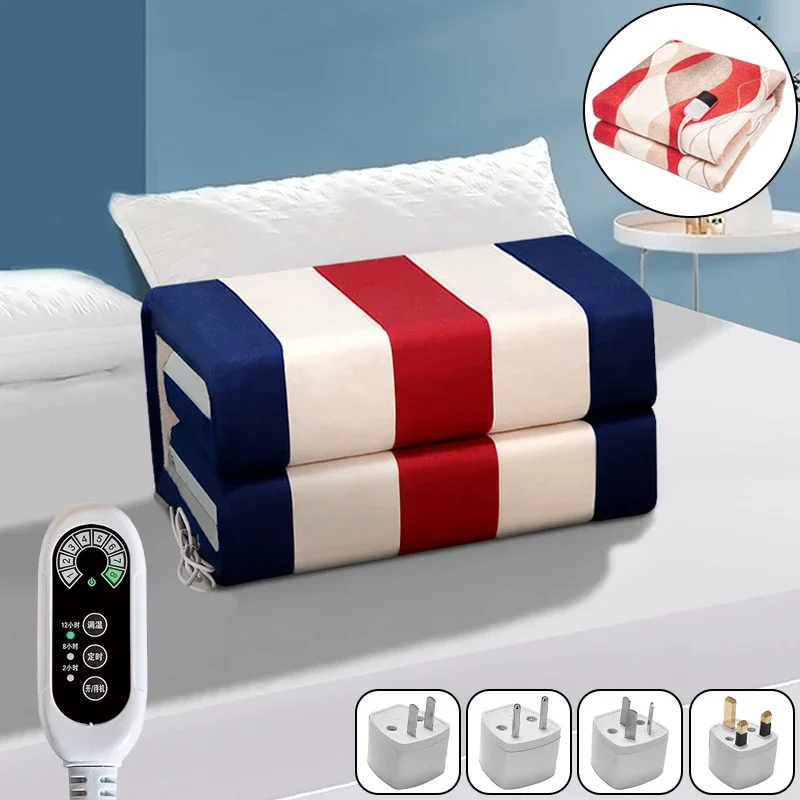 

220V Electric Blanket Thicker Heater Heated Blanket Mattress Thermostat Electric Heating Blanket Winter Body Warmer