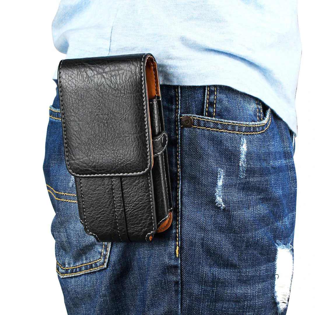 Sport Leather Waist Bag Belt Clip Phone Case Holster Pouch For Samsung