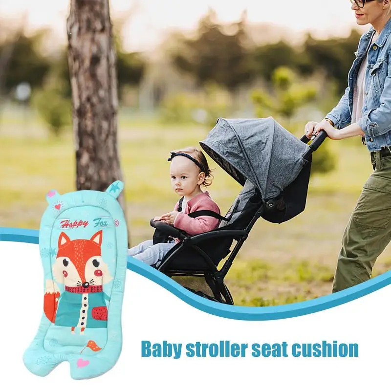 Toddler Stroller Seat Liner Breathable Seat Liner Soft Pad For Toddler Winter Warm Stroller Seat Liners Kids Pushchair Cushion