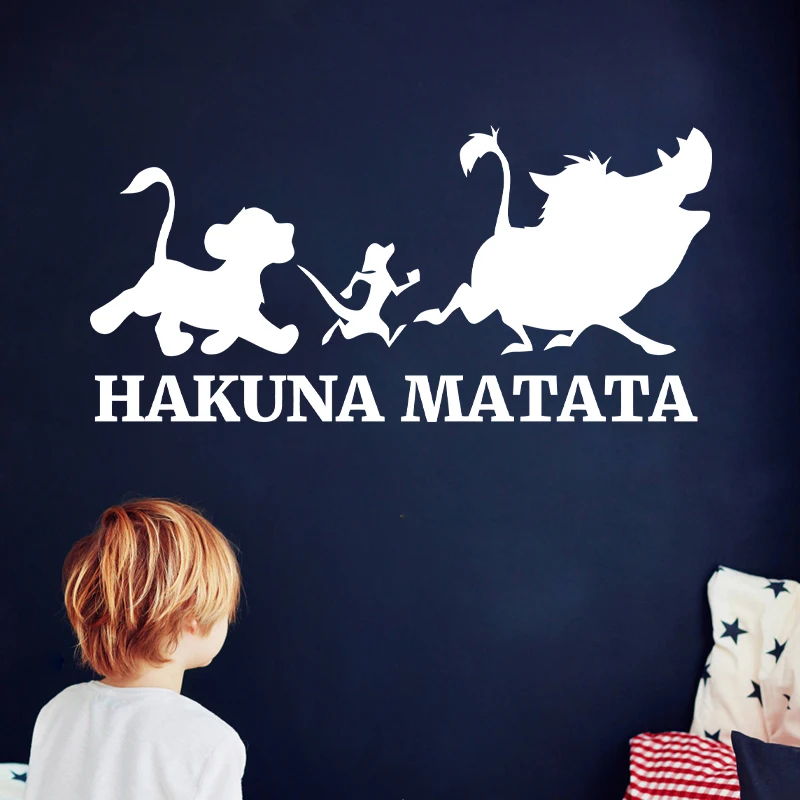 Hakuna Matata Vinyl Decals - The Lion King Cartoon Wall & Car Decor