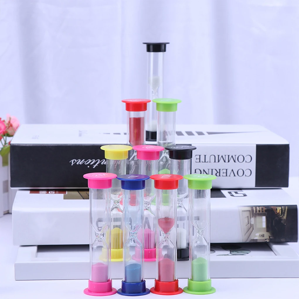 Sand timer Liquid hourglass timer Colored hourglass Hourglass Sand Timer Desktop Ornament Children Kids Gifts Desk Decoration Early Education Toy Sandglass 30s-10min