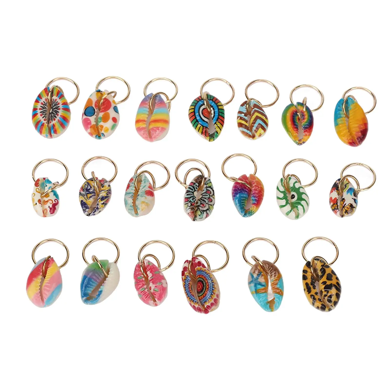 

Portable DIY Hair Braid Clip: Lovely Exquisite Shell Dreadlocks Pendant for women , Perfect for banquet Accessory