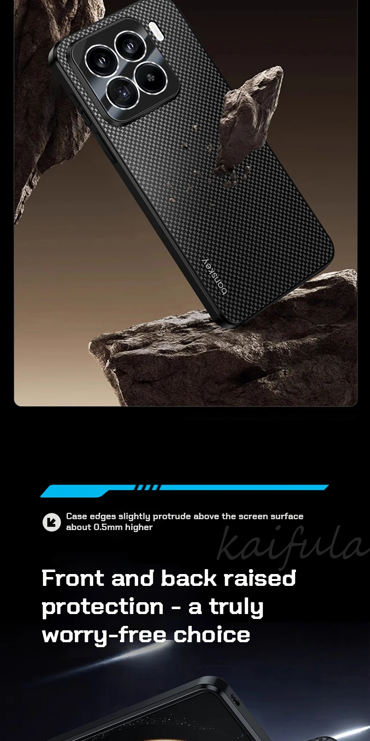Carbon Fiber Kevlar Pattern Phone Case Image 5