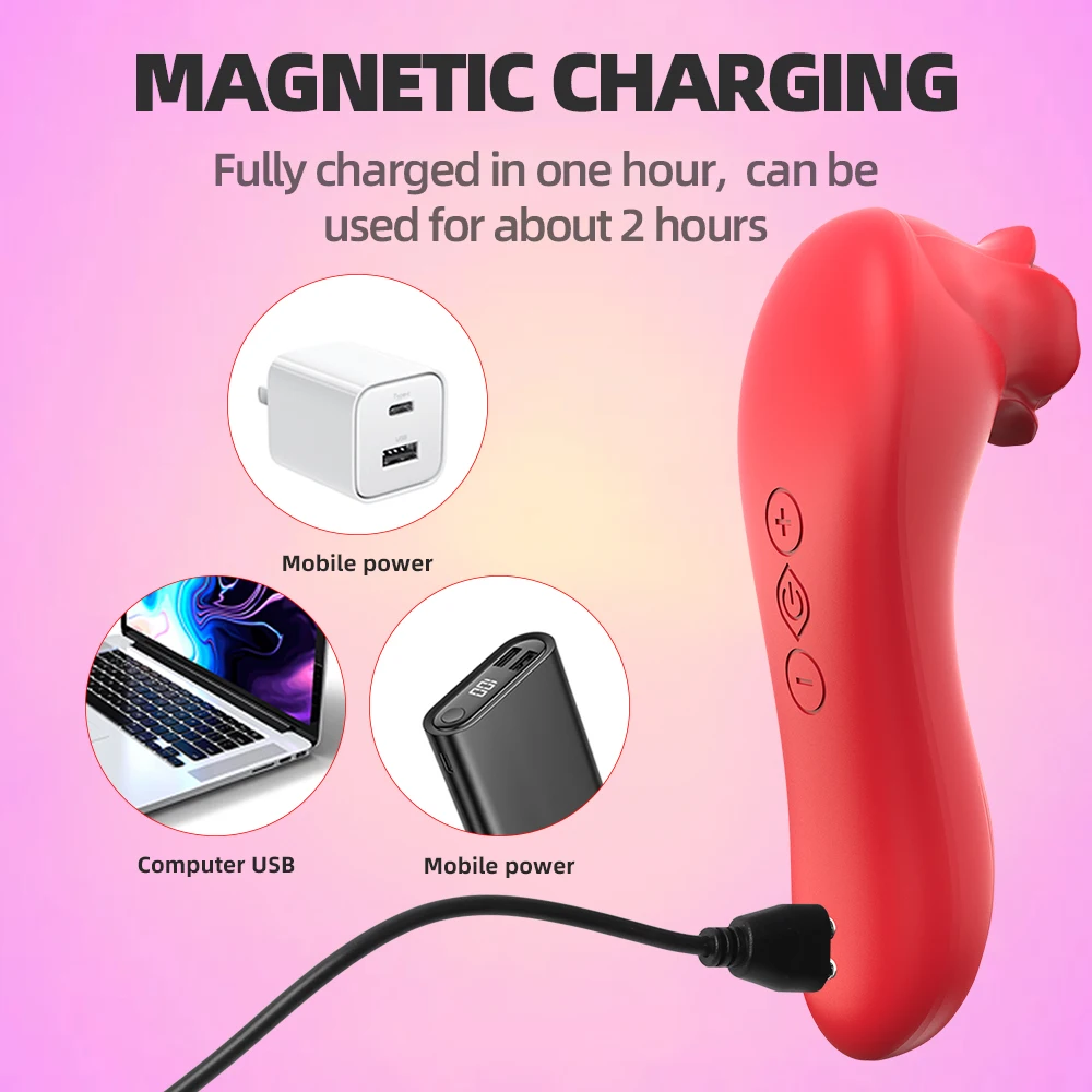 Sex Toys Mini Oral Sucker Rose Vibrator Sex Sucking Toy Pussy Suction Clitoris Stimulator Clit Sucking Adult Female Rose Sexy Toy Product