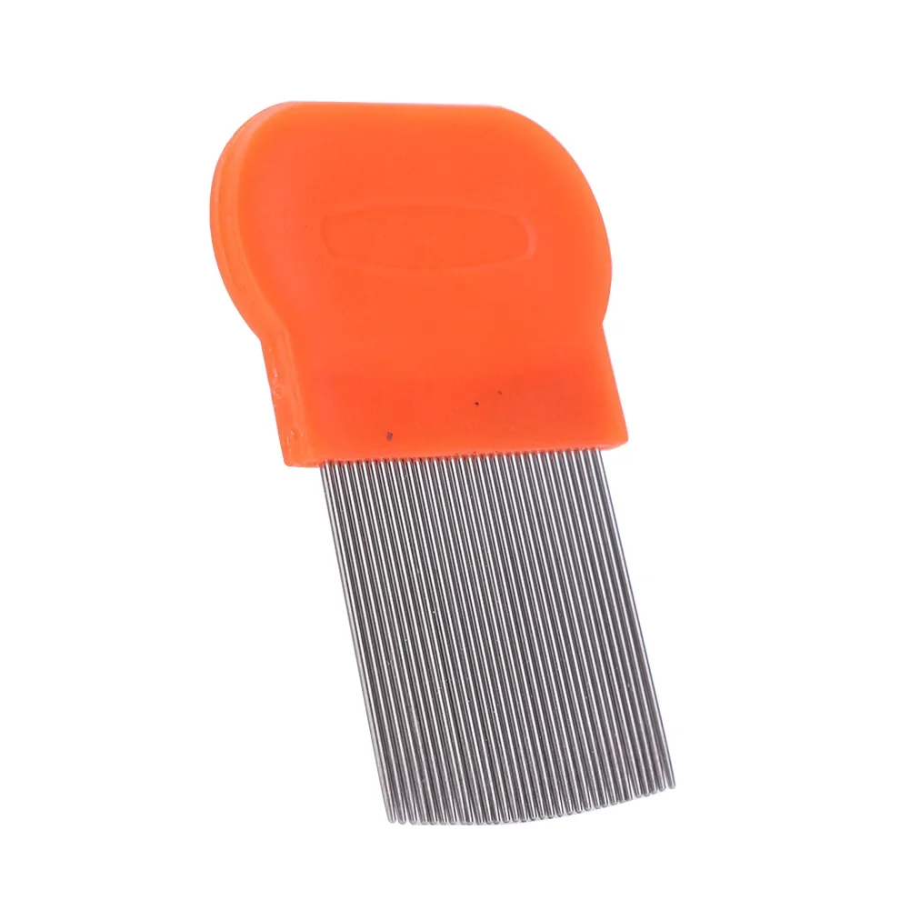 Long Teeth Hair Lice Comb Stainless Steel Flea Nit Dust Removal Super Fine Brush Long Teeth Hair Lice Comb Density Teeth Brush 5