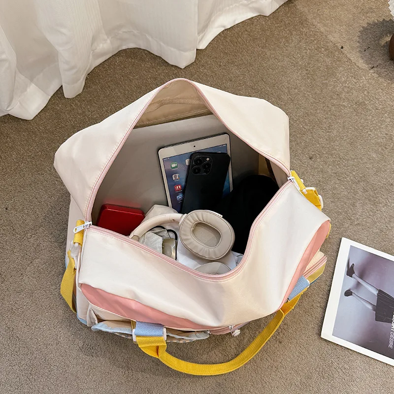 Dopamine Women's Travel Bag Large Capacity Handbag Multiple Pockets Sports Shoulder Bag For Women Yoga Fitness bag