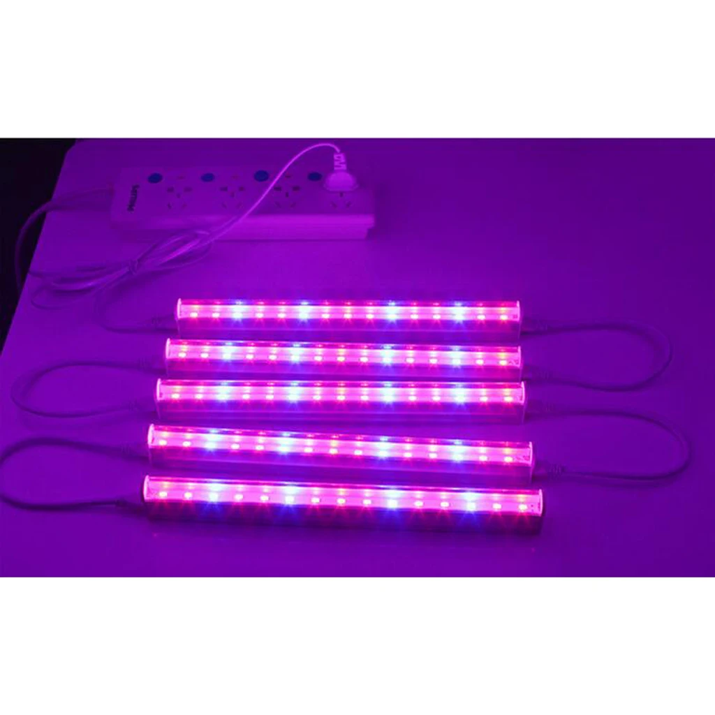 7W Full LED Grow Light Tube Hydroponic Plant Vegetable Lamp