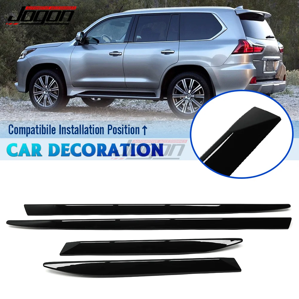 

4Pcs ABS Chrome JOGON For Lexus LX570 LX 570 2016 2017 2018 2019 2020 2021 Car Side Door Body Protector Molding Cover Trim