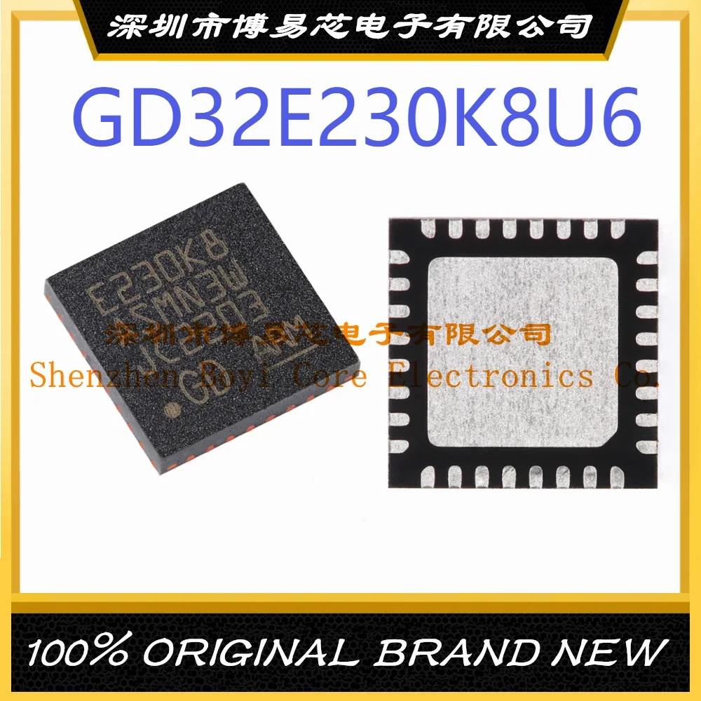 

GD32E230K8U6 package QFN-32 new original genuine microcontroller IC chip microcontroller (MCU/MPU/SOC)