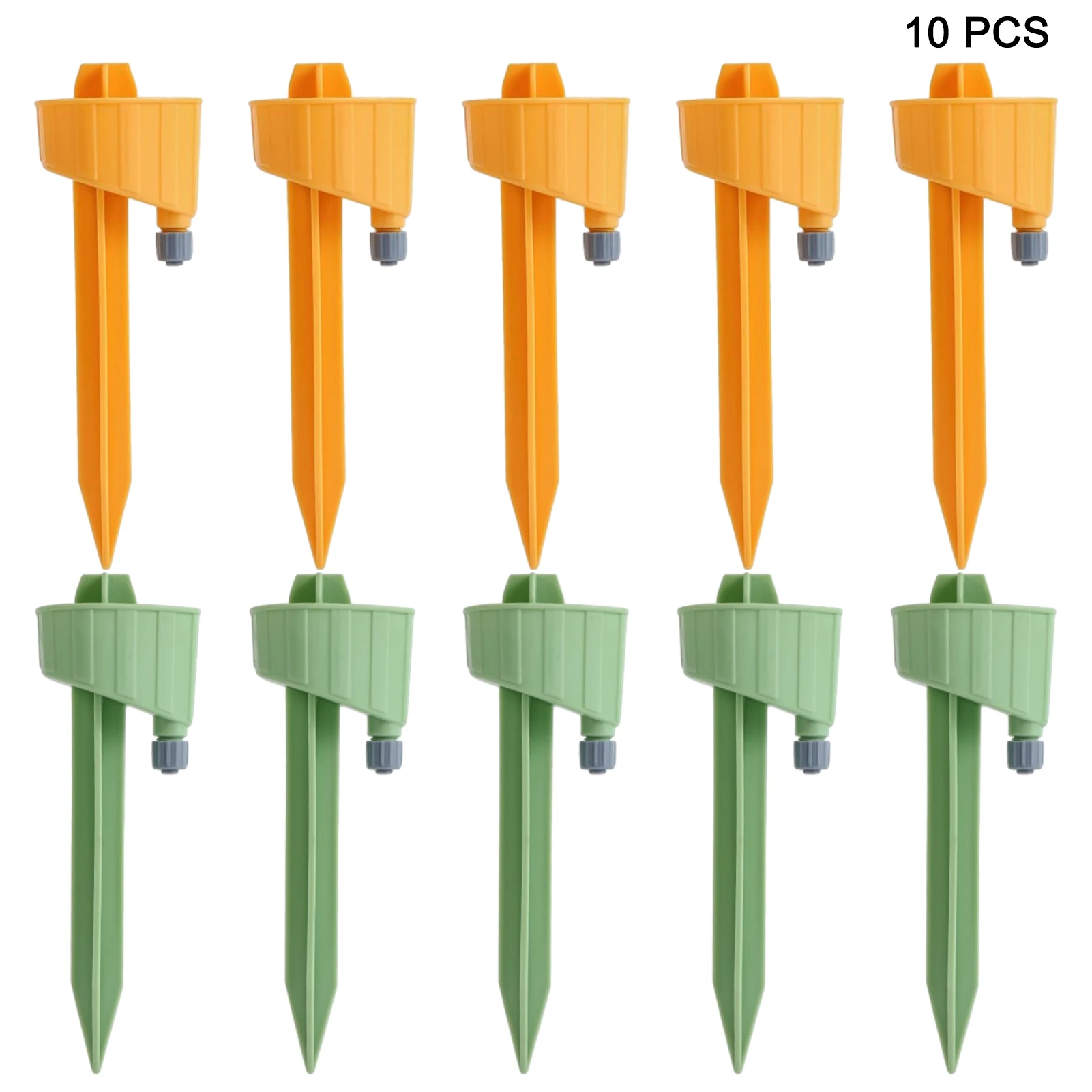 

10pcs Self Watering Spike PP Potted Plant Home Office Adjustable Drip Valve Dual Runner Spouts Universal Automatic Slow Release