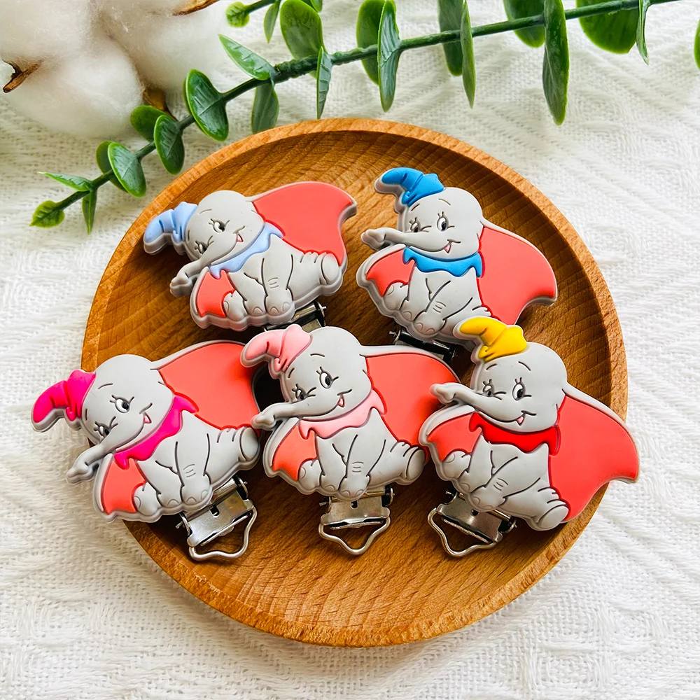 3pçs Baby Pacifer Clips Cartoon Shape Perle Silicone Teether Clip DIY Baby Dummy Chain Nipple Holder Rodent Nursing Teething baby teething items diy Baby Teething Items