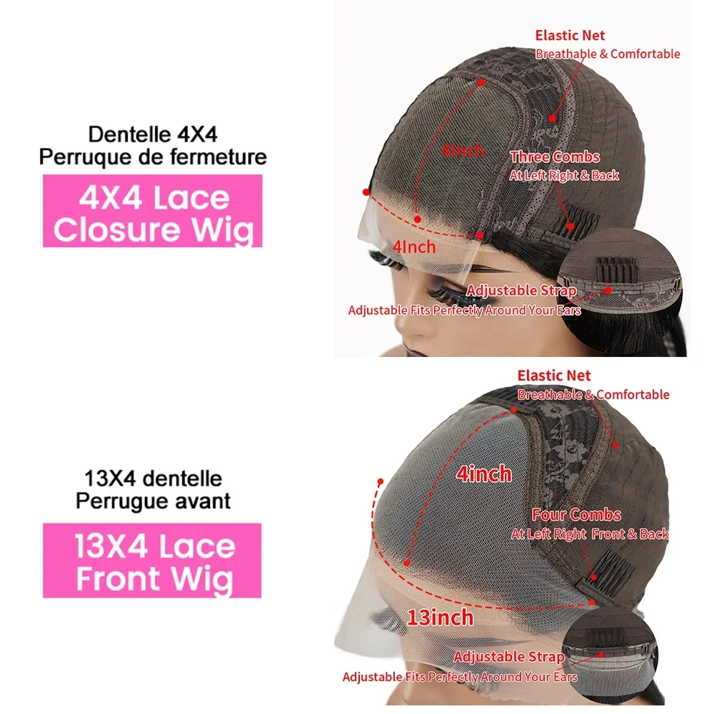 13x4 Lace Front Human Hair Wig Afro Kinky Curly Wigs Human Hair For Women Mongolian Glueless Lace Closure Wig 4X4 On Sale