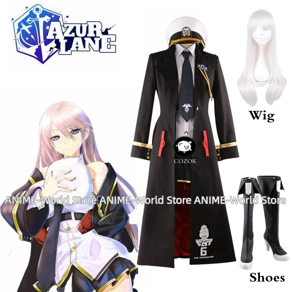 

Game Azur Lane Enterprise B Cosplay Costume Azur Lane Cosplay Costume Custom Made Full Set Any Size Wig