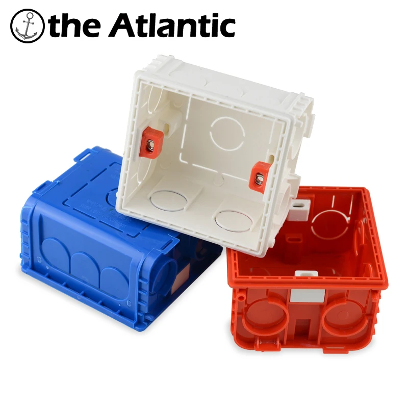 Wall Socket Box 86mm*86mm*50mm Recessed Junction Electrical Adjustable Plastic