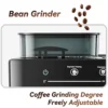 Aeomjk Hot and Cold Dual-Extract Semi-Automatic Grinding All-In-One Espresso Machine, 1.8L Water Tank, 20Bar Pressure, Steam Milk Foaming Machine 6