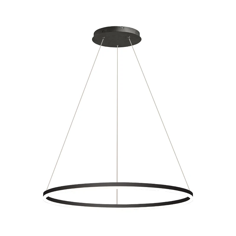 LED Modern Chandelier restaurant lamp Nordic designer single head Round White / brown/Golden Minimalist living room Chandelier