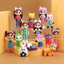 Gabbys House Doll Toys Smiling Cat Figura Hug Girl Gabby Magic House Action Figures Christmas Decoration Toys Kids Navidad Gift
