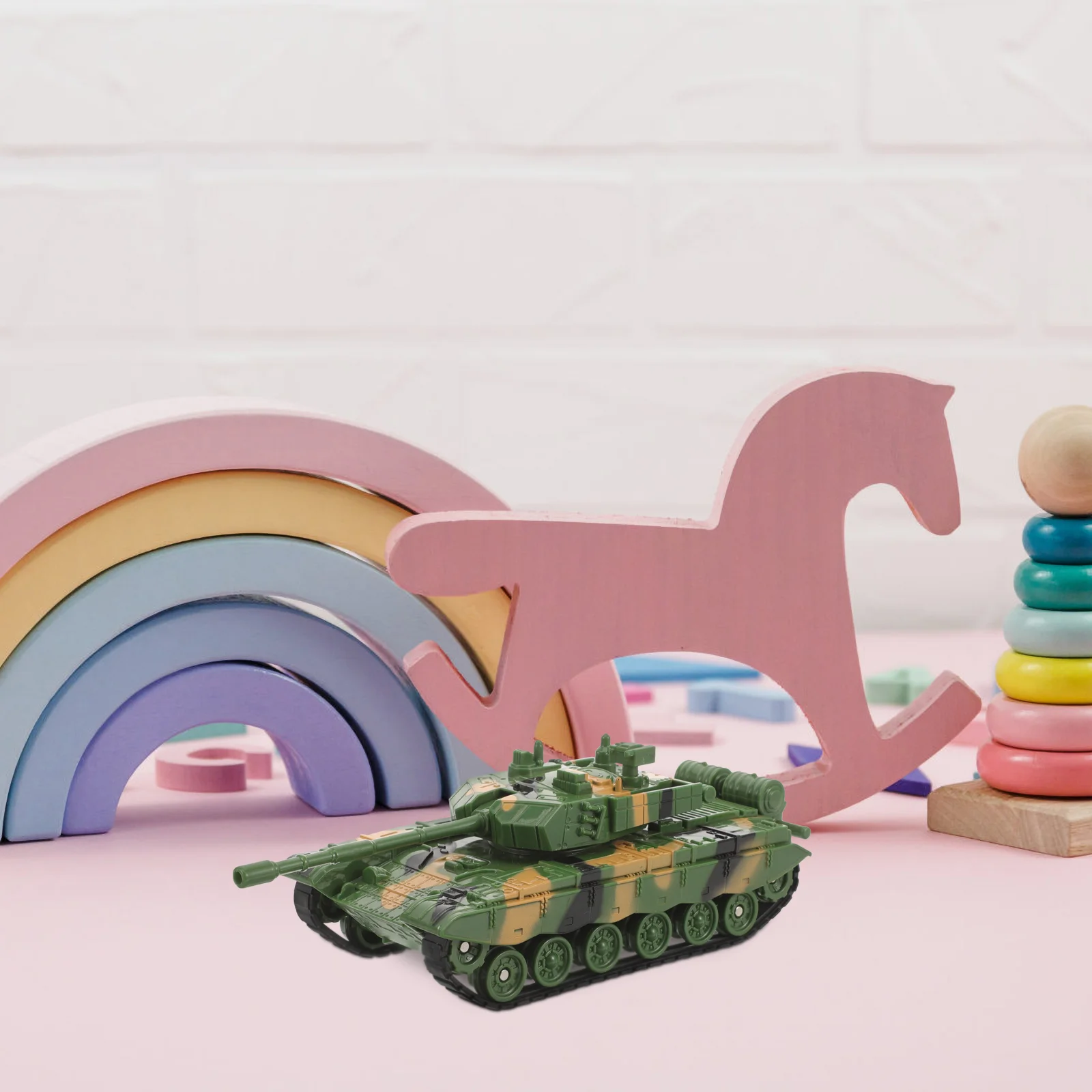 

Tank with Rotating Turret Tank Model Vehicle for Kids Boys