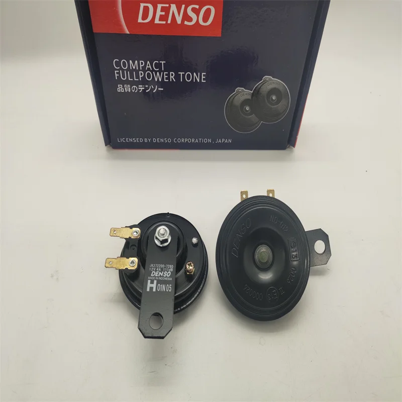 1 set For DENSO Car air horn Disc shape waterproof Universal Interface 12V CAR Toyota HONDA All The Car