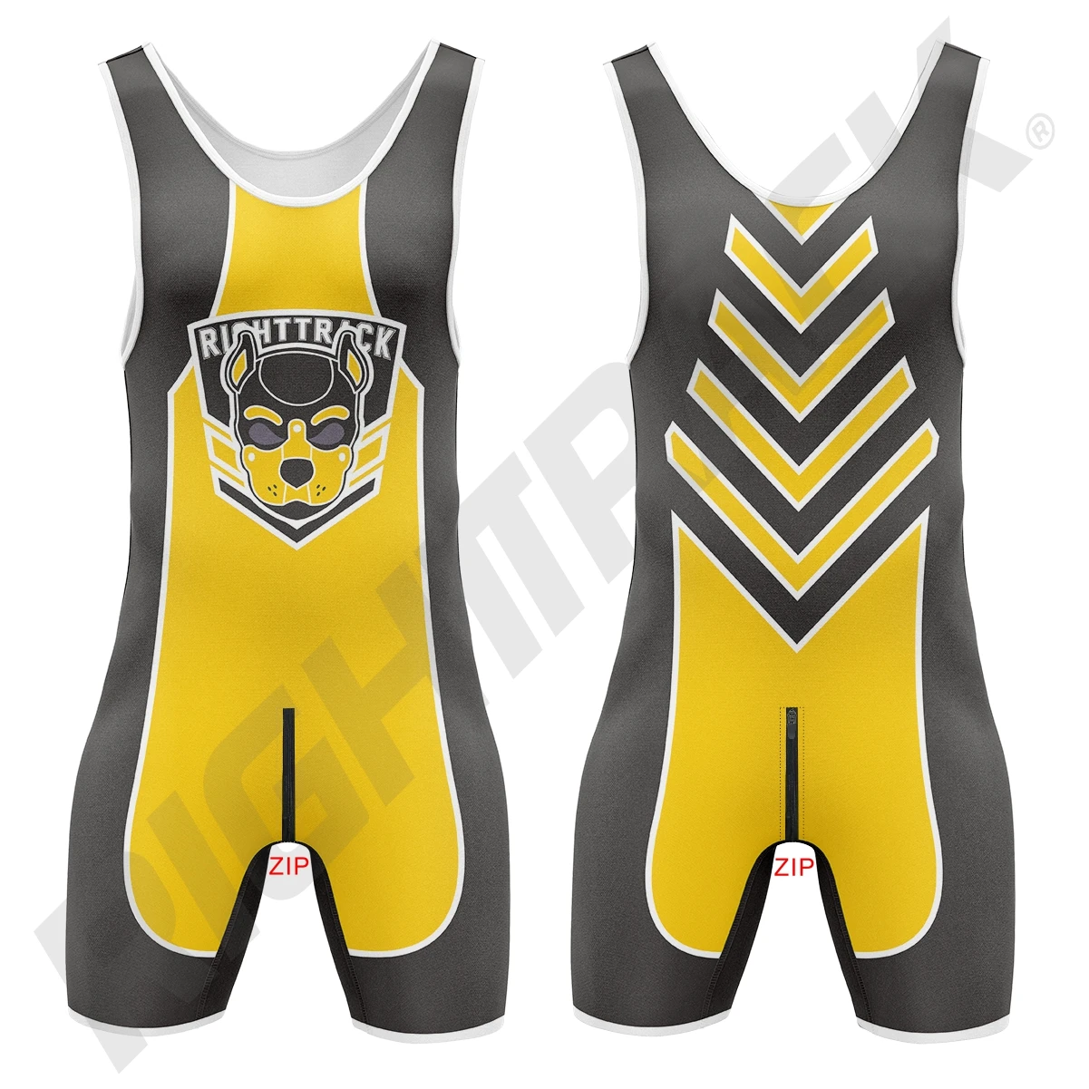Mens Play Singlets Front Back Zipper SexyMan Bodysuits RT One-Piece Undershirts Wrestling Powerlifting Sleeveless Sleepwear 2