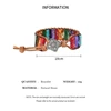 7 Chakra Healing Stone Bracelets Bangles Multicolor Emperor Stones Adjustable Leather Rope Bracelet Female Male Jewelry Gifts 6