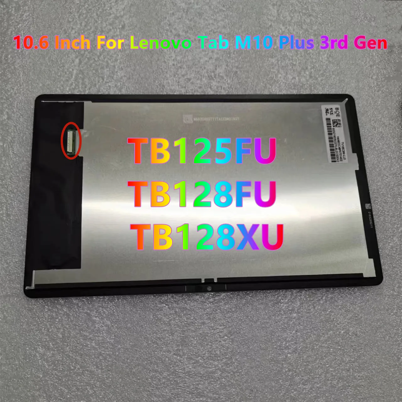 Original 106 para Lenovo Xiaoxin Pad 2023 M10 Plus 3ª Geração Tb128fu Tb125fu Tb128xu Lcd Display Touch Screen Digitizer Assembly