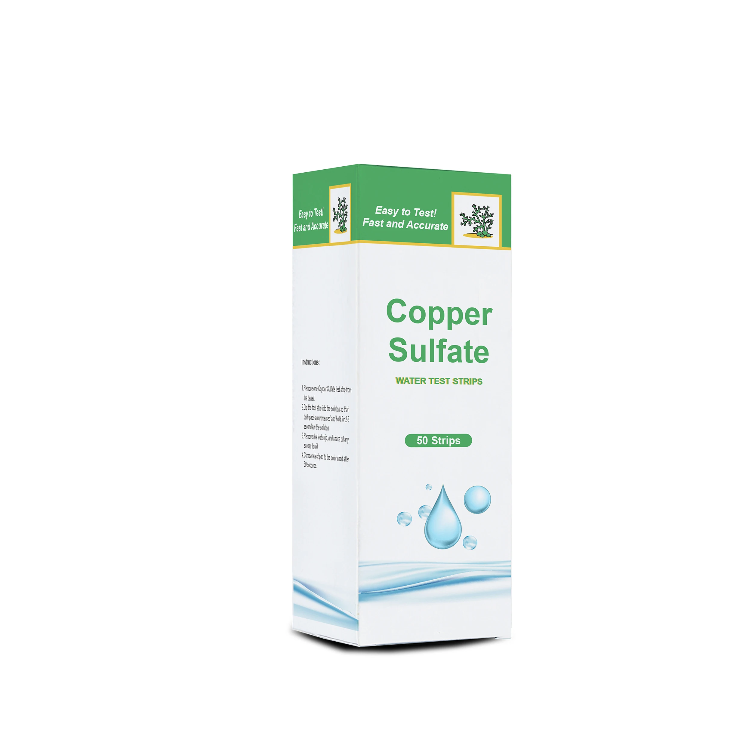 Aquarium Water Test Paper Copper Sulfate Rapid Water Testing Kit Protecting Algae and Fish
