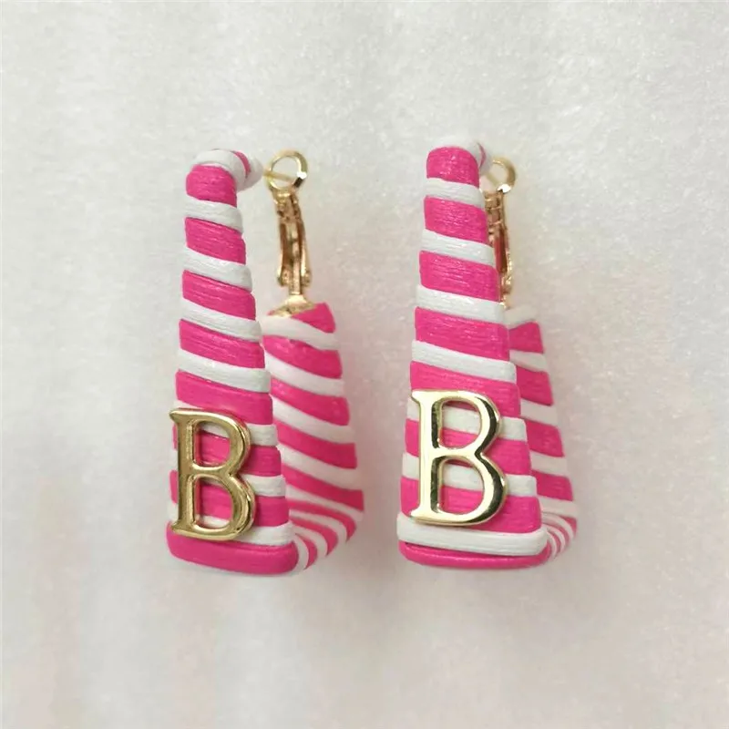 Dangle Earrings Leather Earrings Korean Pu Leather Zebra Letter Dangle Earrings For Women Fashion Bijoux Vintage Geometric Orecchini Donna