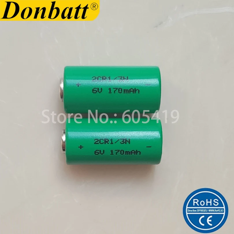 2pcs/lot 6V 2CR1/3N 170mAh Lithium battery PX28L 28L 2CR11108 4LR44 lithium battery