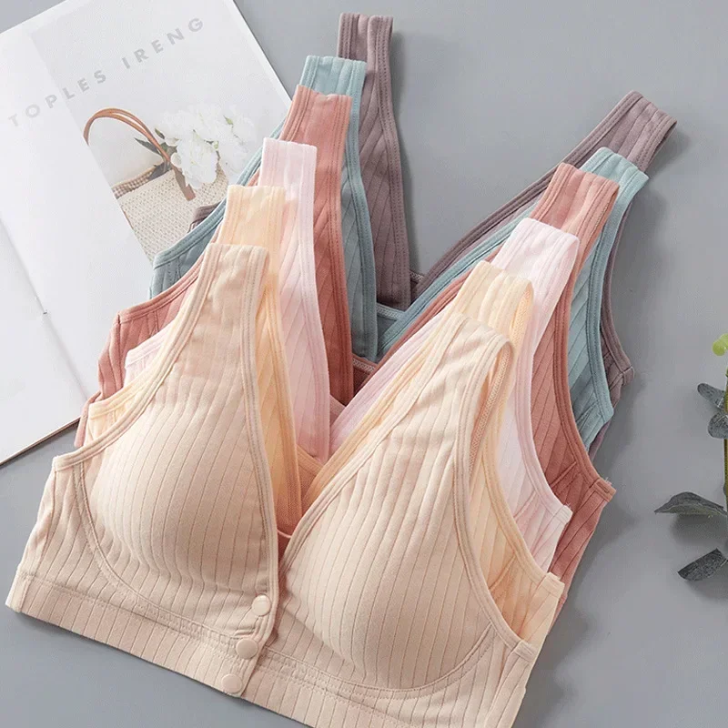 Cotton Maternity Nursing Bras Pregnant Breastfeeding Pregnancy Women Underwear Breast Feeding Bra Soutien Gorge Allaitement 3