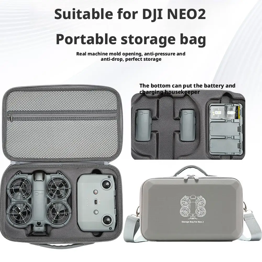 DJI NEO2 드론용 휴대용 보관 가방, 압력 방지, 낙하 방지, 다중 수납공간, 드론 액세서리 휴대용