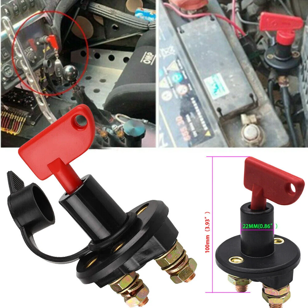 Joli de déconnexion de batterie marine, coupe-circuit de batterie,  isolateur de sélecteur de batterie, coupe à distance, voiture, automobile,  bateau, DC 12V-60V, 100A-300A, marche/arrêt - AliExpress