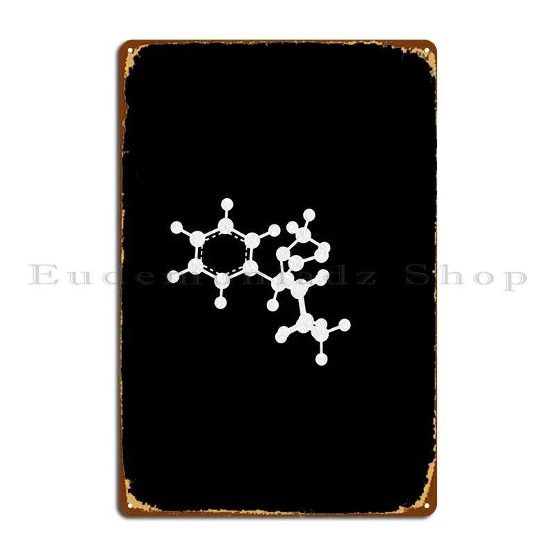 Ritalin Molecola Metal Signs Cinema Party Crea Stampa Classic Tin Sign Poster