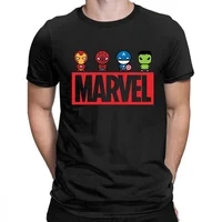Disney T-shirt Unisex Marvel Superhero Tshirt Cute Cartoon Avatar Print T Shirt Summer Daily Short-sleeved Streetwear Tops Tees 1