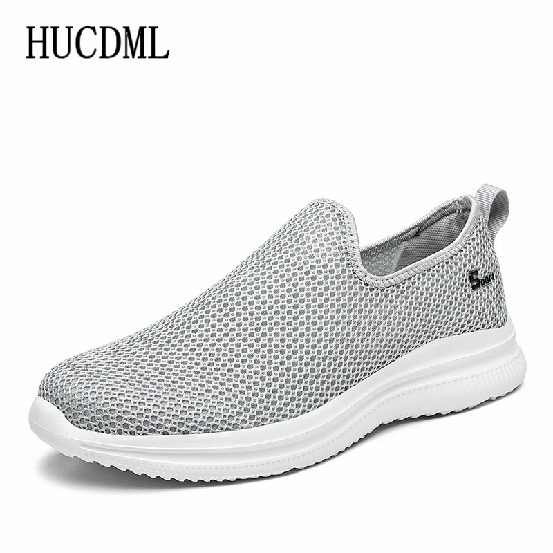 Mesh Men Shoes Summer Breathable Walking Casual Shoes Male Loafer Lightweight Sneakers Soft Sole Slip-On Unisex Men Women 2