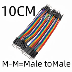 Versatile Jumper Wire Kit: 40-120pcs Assorted Lengths and Connectors (M--M10cm 40Pcs)