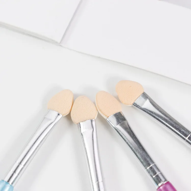 4er Set Make-up Schwamm-Applikatoren | Pink, Ca. 11,5 Cm | Für Lidschatten, Contour & Präzises Auftragen