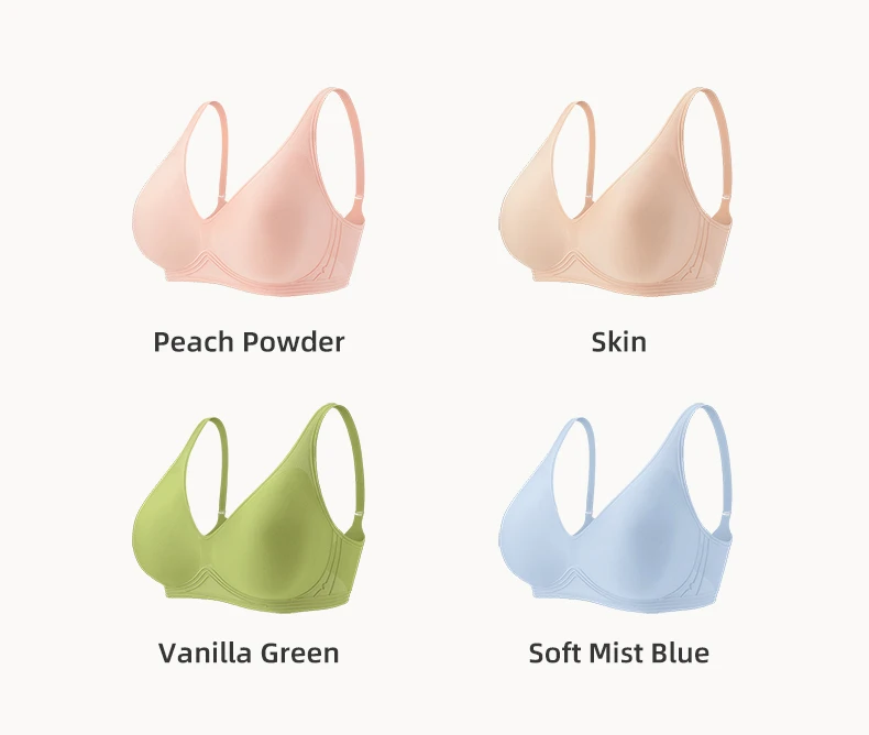 SUJIIN Seamless Push Up Bra for Women Wireless Padded Smooth Invisible Comfortable Bra Woman Breathable Bralettes Woman MX179