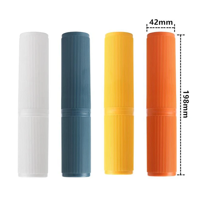 Utazási Hordozható Fogkefe Kupa Fürdőszoba Fogkrém Tartó Tároló Tok Doboz Szervező Piperecikkek Új Kreatív - Image 6