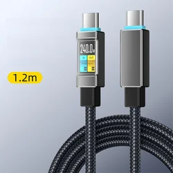 100W Type - C to Type - C Fast Charging Mobile Data Cable (100W Black 1.2m)