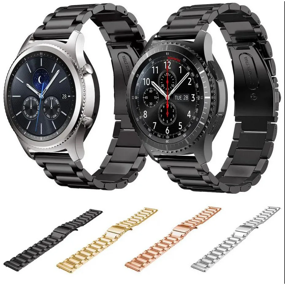 Premium Full Stainless Steel Watchband Bracelet - Multiple Size Options