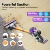 YISORA Cordless Vacuum Cleaner, 28Kpa 55Mins Running Time Wireless Vacuum Cleaner with Touchscreen for Pet Hair, Carpet 2
