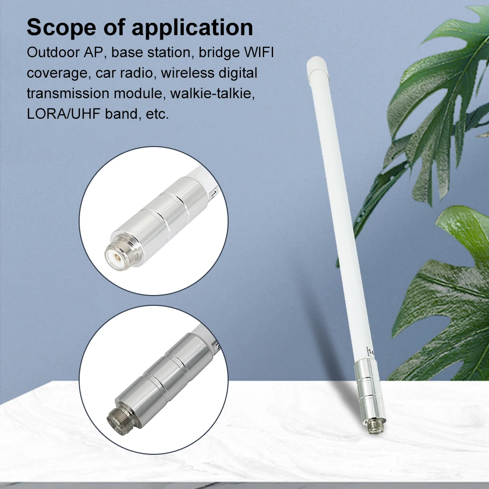 B01 High Gain Omnidirectional Antennas PL259 Female Connector Omni Antenna 144/430 MHz Outdoor Waterproof Fiberglass Antenna