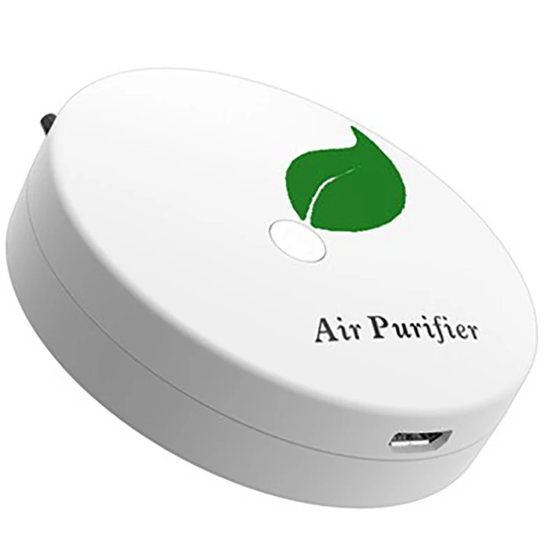 Mini Portable Air Purifier Wearable Necklace USB Cleaner Travel-Size for Small Space White | Бытовая техника