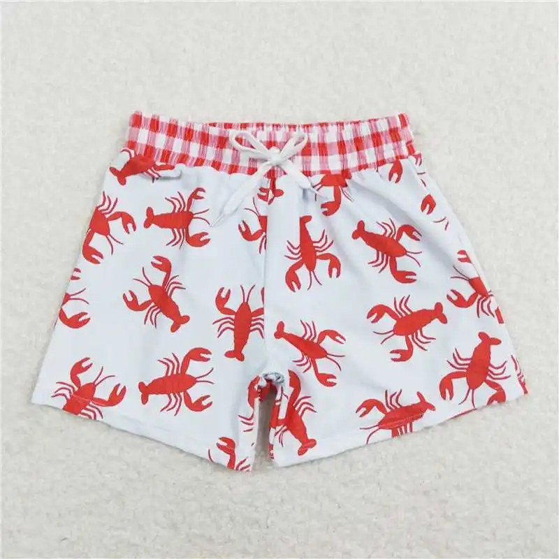 Wholesale Baby Boy Swimming Trunks Beachwear Children Toddler Fish Shorts Kid Swimsuit Children Summer Blue Swimwear Clothing 17