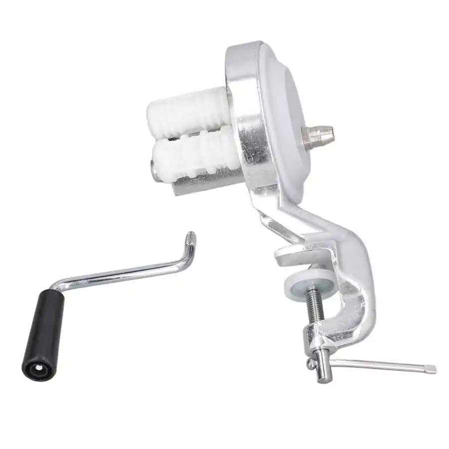Pasta Machine Manual Macaroni Maker Stainless Steel Silver Portable Hand Cranking Noodles Pressing Machine for Kitchen
