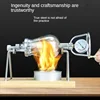 300ML Stainless Steel automatic mini popcorn machine home small popcorn pots old fashioned hand cranked popcorn maker 2